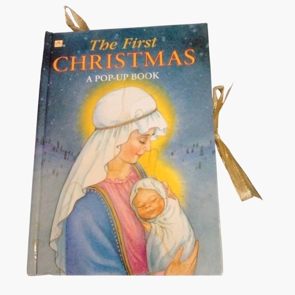 The First Christmas A Golden Pop-Up Book Barbara Lanza Western Publishing Small